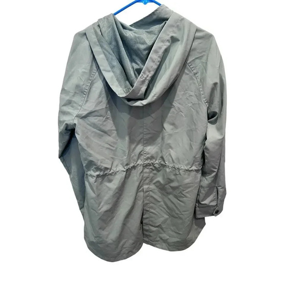 O'Neill Gray Windbreaker Hooded Jacket Size Large - Picture 4 of 5